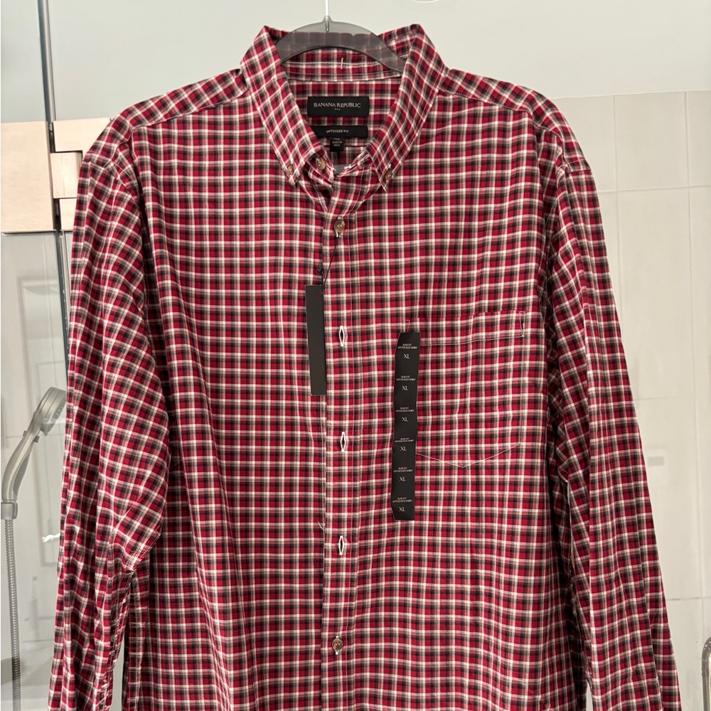 Banana Republic Men’s SLIM FIT UNTUCKED SHIRT XL NWT